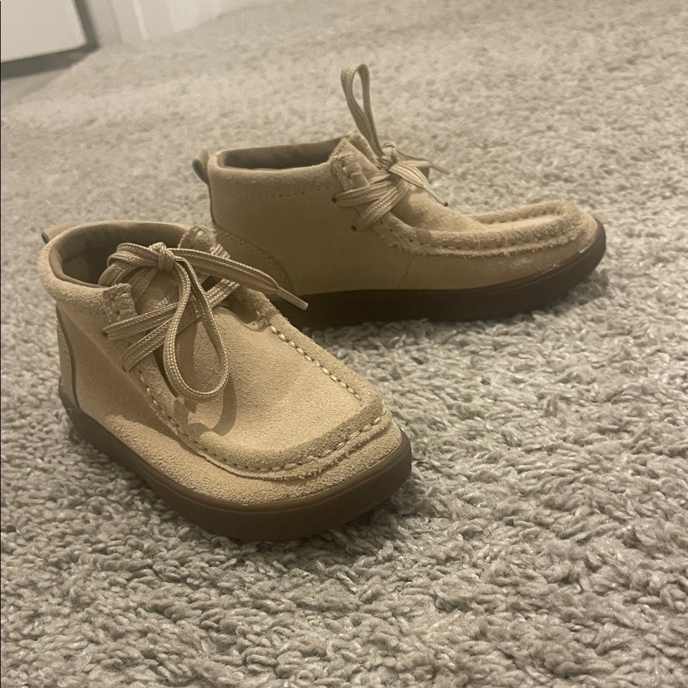 Stride Rite Tan Moccasin Kids Shoes